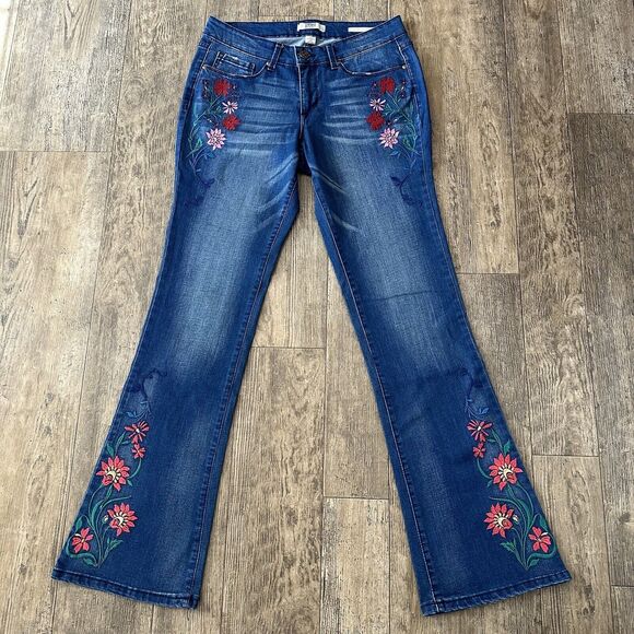 Vintage America Blues MICRO BOOT Cut Size 8 Mid Rise Jeans Denim Pants 29x32 - Picture 7 of 14